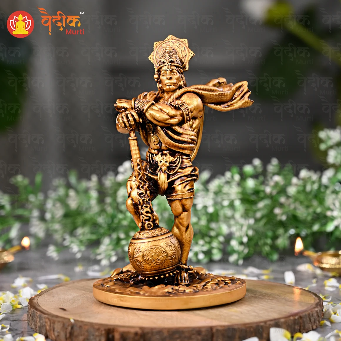 Bahubali HanumanJi Car Dashboard ( 7 Inch Polyresin Idol )