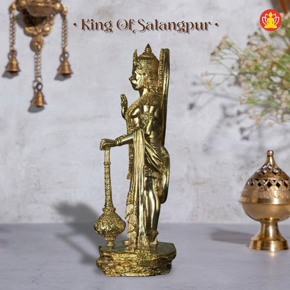 King of Salangpur - Hanumanji Idol (10-inch, Gold Polyresin)