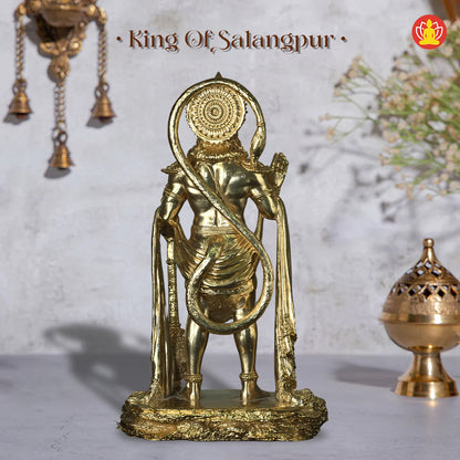 King of Salangpur - Hanumanji Idol (10-inch, Gold Polyresin)